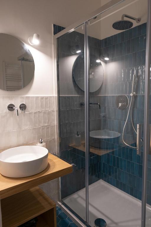 Koupelna v ubytování San Liborio Suites