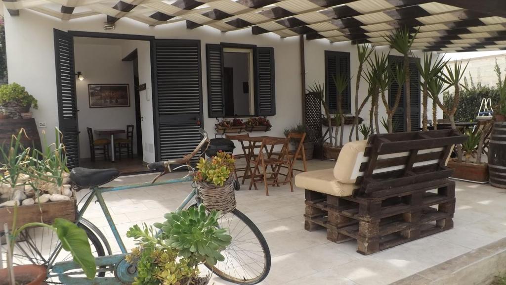 Patio nebo venkovní prostory v ubytování BeB Nonno Baffo