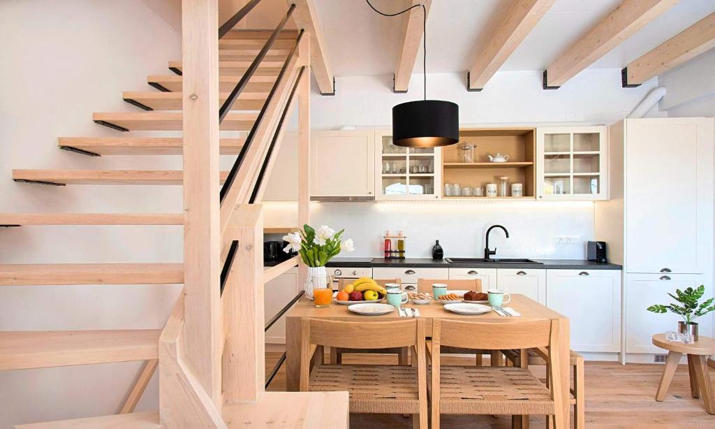 Kuchyň nebo kuchyňský kout v ubytování Sun Stone Villas