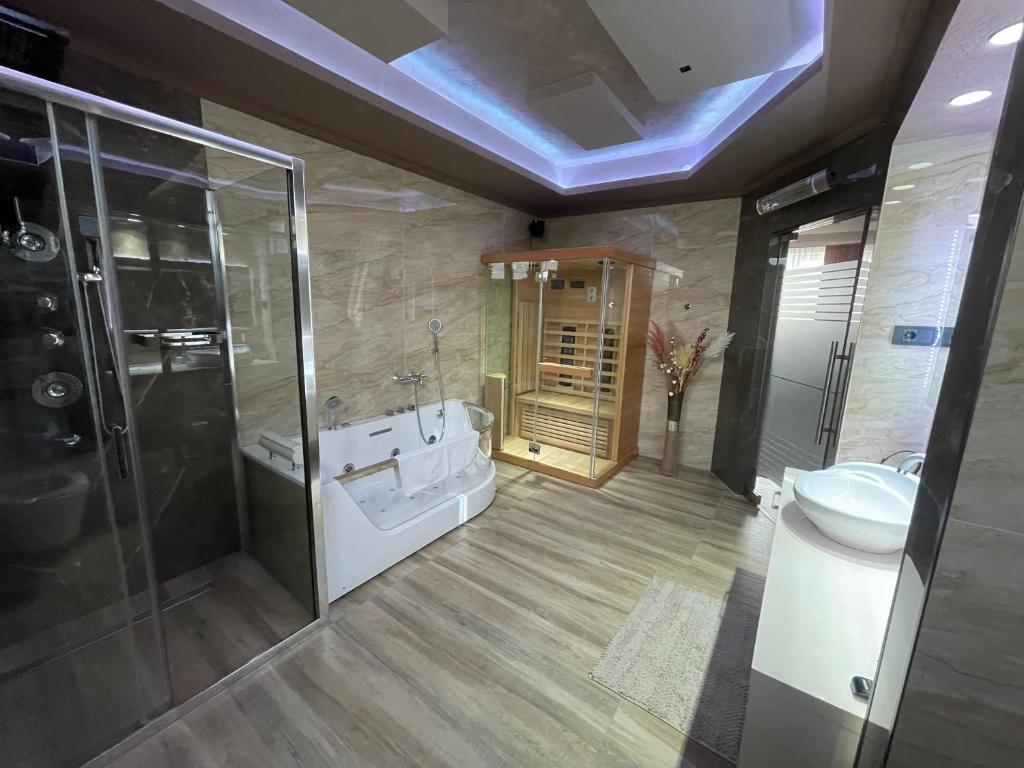 Koupelna v ubytování Apartmani Aso-Ler