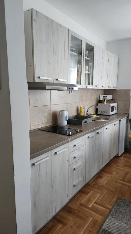 Kuchyň nebo kuchyňský kout v ubytování Apartman TIM LUX 2