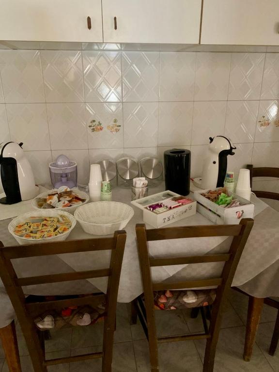 Kuchyň nebo kuchyňský kout v ubytování Affittacamere La Dimora dei Nonni