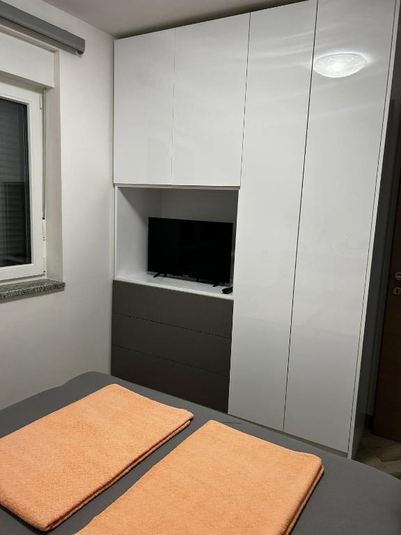 TV a/nebo společenská místnost v ubytování Apartmani Jedro