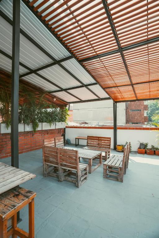 Posezení v ubytování Hostal Pura Vida la 70