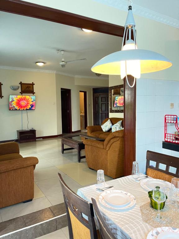 Posezení v ubytování Sunrise Apartments-Nyali