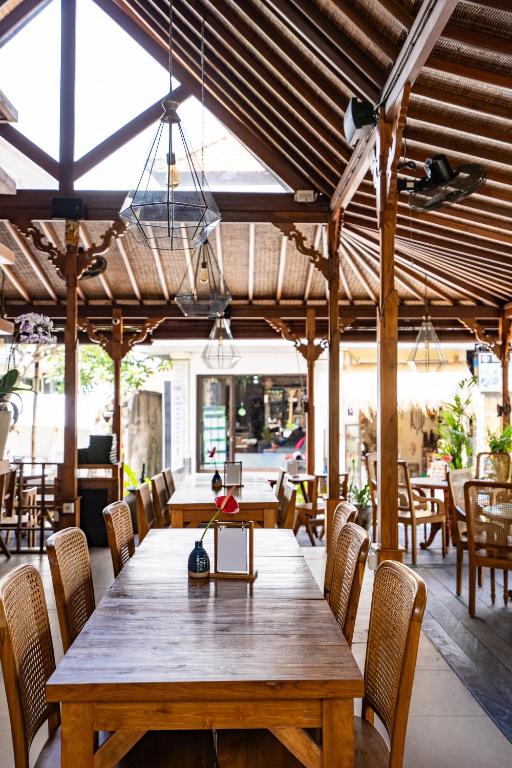 Restaurace v ubytování Meruhdani Boutique Hotel Ubud