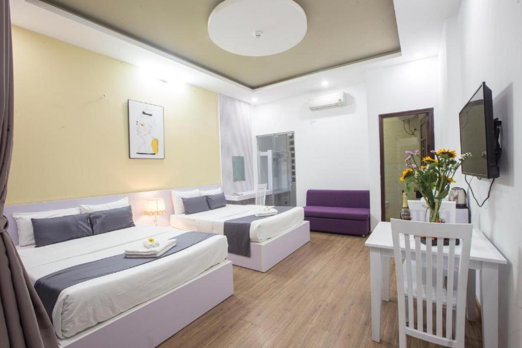 Postel nebo postele na pokoji v ubytování Lis Hotel