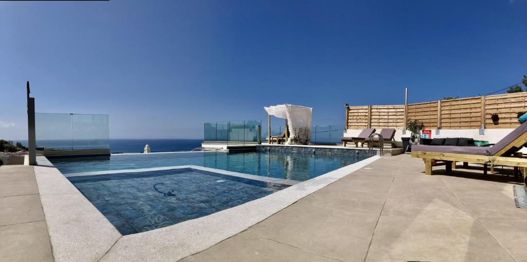 The swimming pool at or close to Zax sea view villas