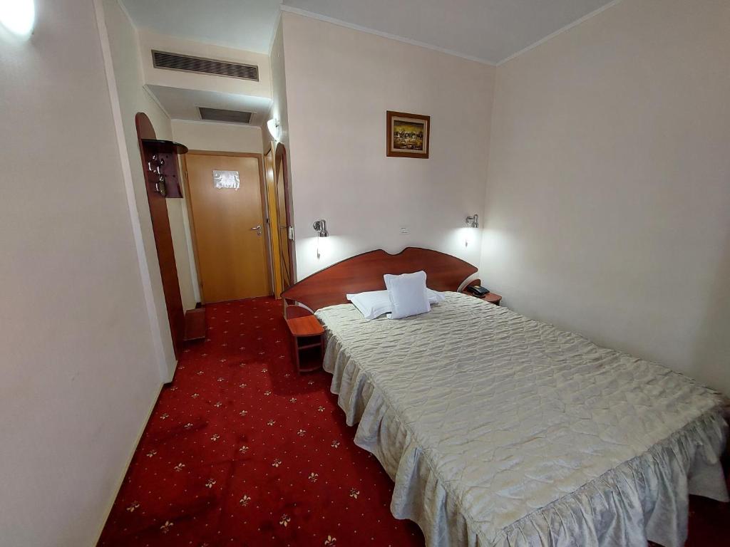 Postel nebo postele na pokoji v ubytování Hotel Egreta
