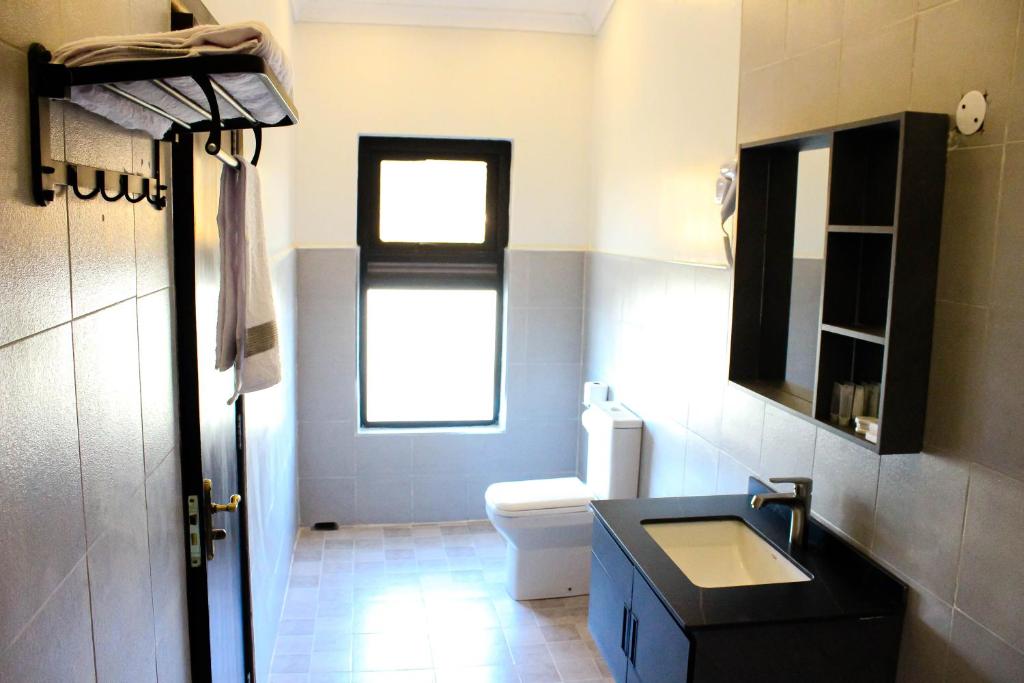 Koupelna v ubytování Lukenya Alkebu Resort
