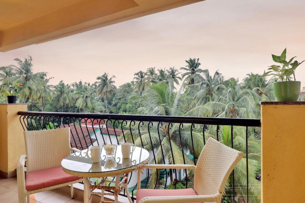Balkón nebo terasa v ubytování Veera Strand Park Serviced Apartments near Calangute