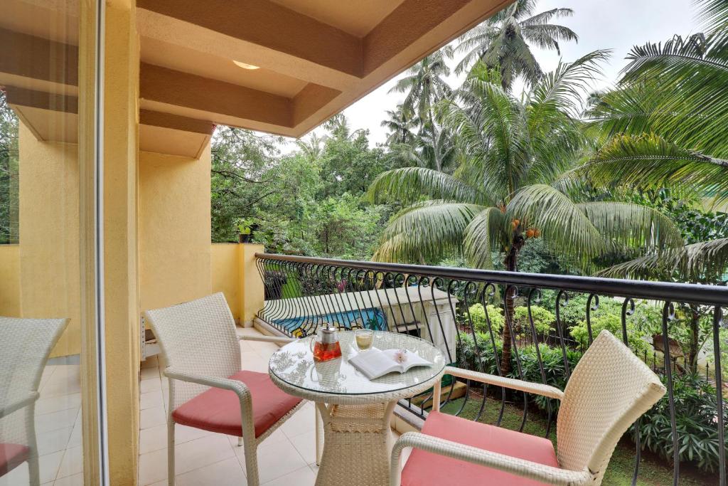 Balkón nebo terasa v ubytování Veera Strand Park Serviced Apartments near Calangute