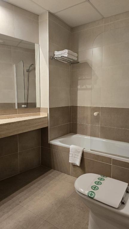 Koupelna v ubytování Blu Hotel Pamplona