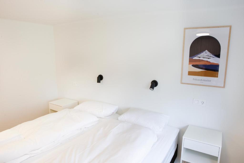 Voodi või voodid majutusasutuse Eiðar - Apartments toas