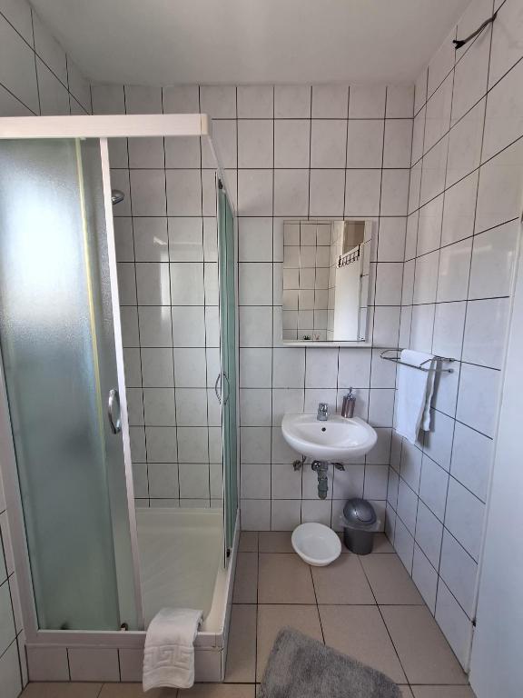 Koupelna v ubytování DIN2 Ljubic