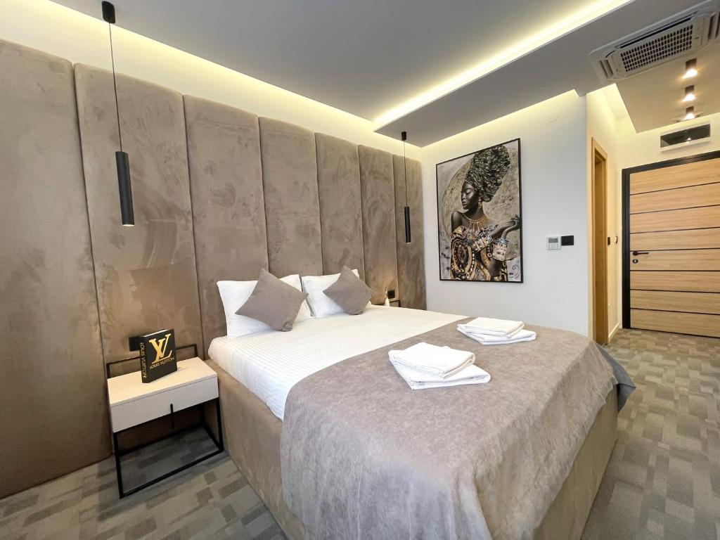 Postel nebo postele na pokoji v ubytování Hotel NPL CODE