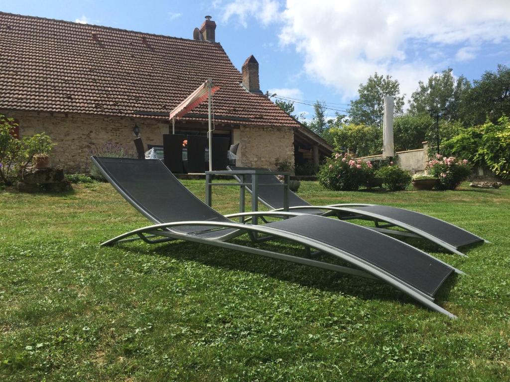 Zahrada ubytování Chambres d'Hôtes L'Orée des Vignes