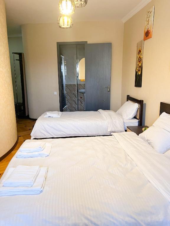 Postel nebo postele na pokoji v ubytování Hotel Vila