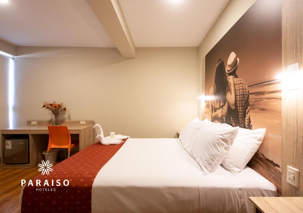 Postel nebo postele na pokoji v ubytování Hoteles Paraiso PIURA
