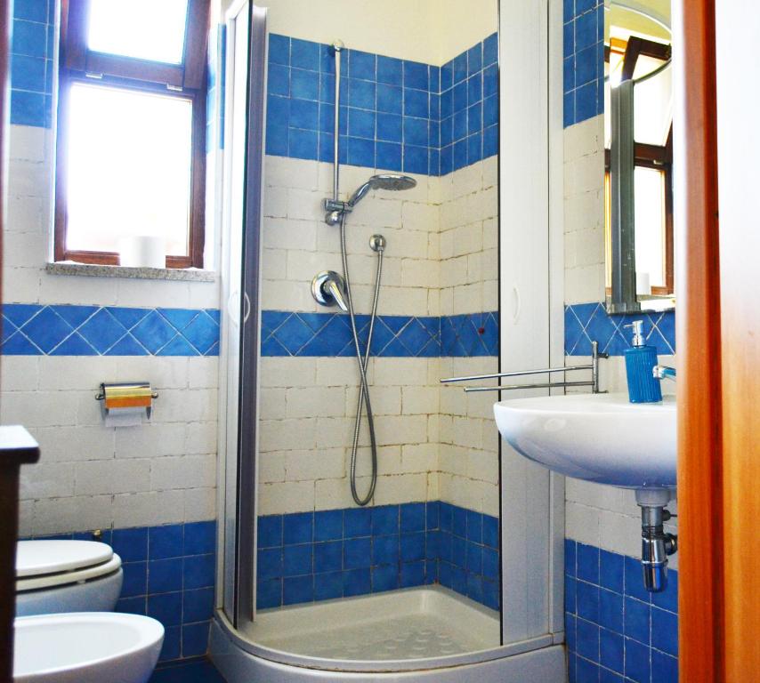 Koupelna v ubytování Hotel Sandalyon