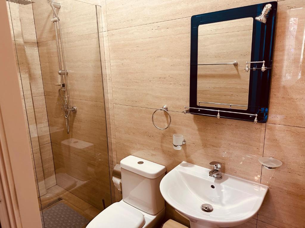 Koupelna v ubytování Auto Tana Guest House