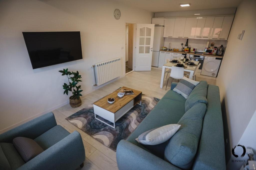 TV a/nebo společenská místnost v ubytování Apartman "Enso" I Pozega, Serbia