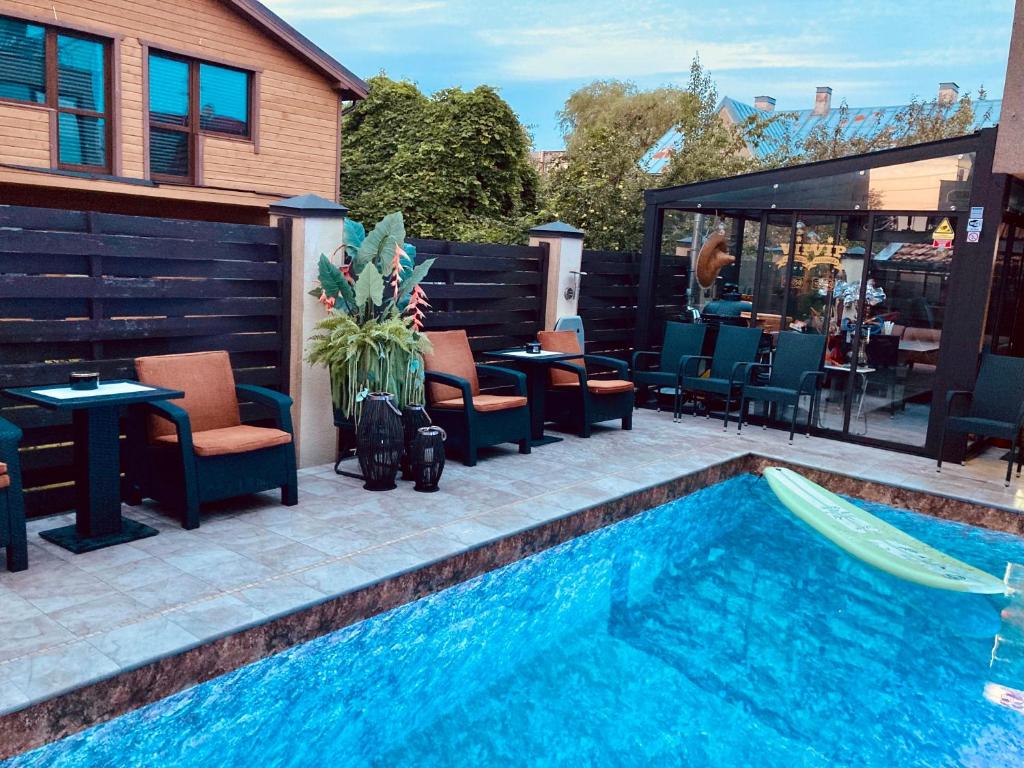 Πισίνα στο ή κοντά στο All Seasons Palanga Apartaments