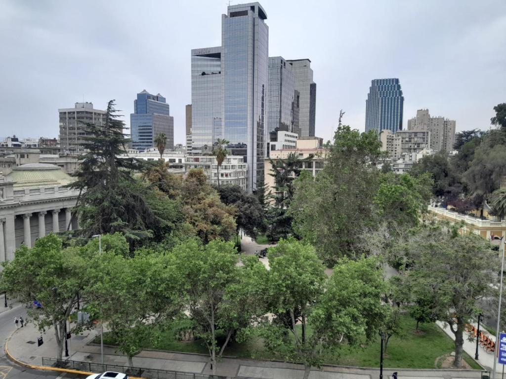 Nespecifikovaný výhled na destinaci Santiago nebo výhled na město při pohledu z ubytování v soukromí