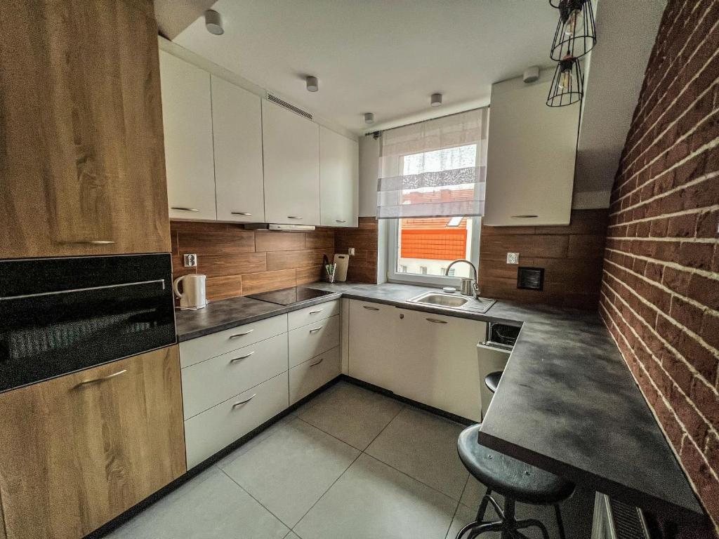 Kjøkken eller kjøkkenkrok på Premium Apartment