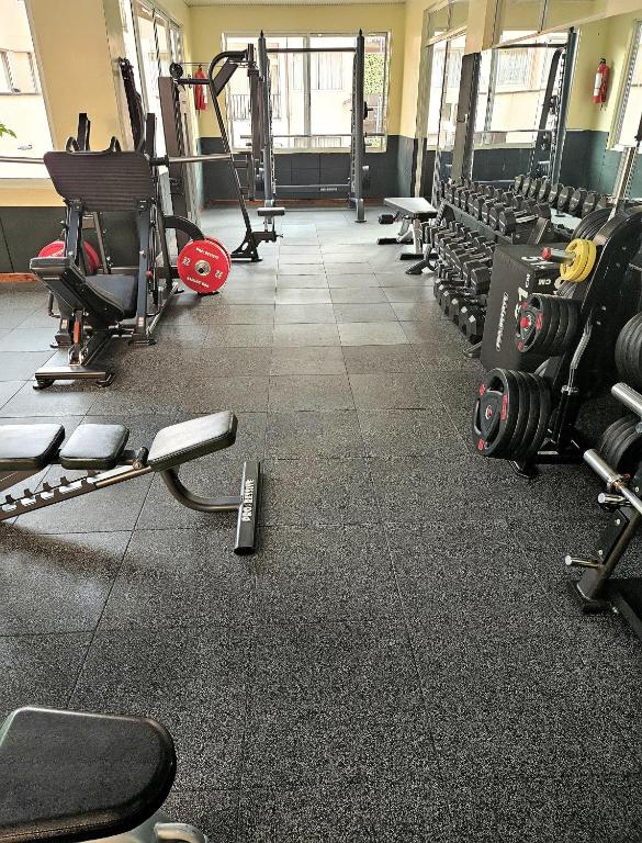 Fitness centrum a/nebo fitness zařízení v ubytování Progressive Park Hotel