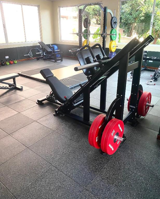 Fitness centrum a/nebo fitness zařízení v ubytování Progressive Park Hotel