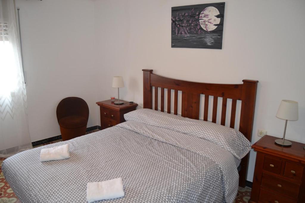 Postel nebo postele na pokoji v ubytování Casa Cal Tòfol