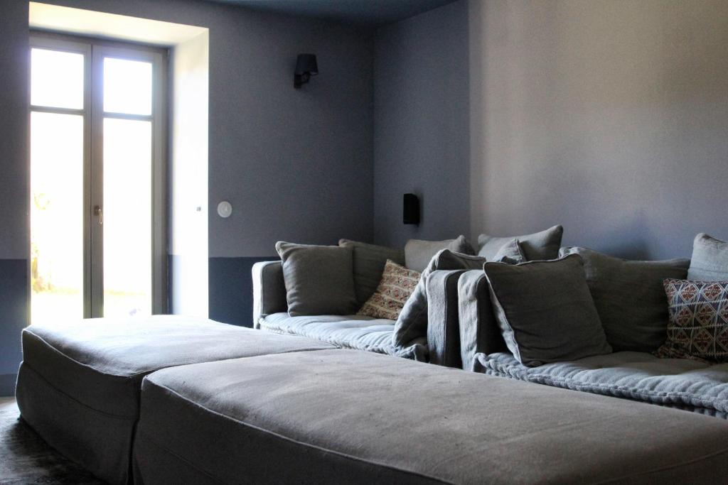 A bed or beds in a room at "Apeiros Chora" Hotel, Zagori