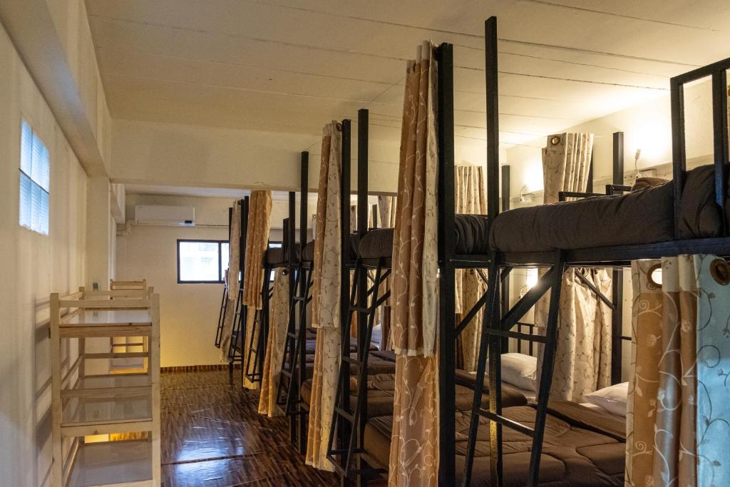 Postel nebo postele na pokoji v ubytování Hug pai hostel