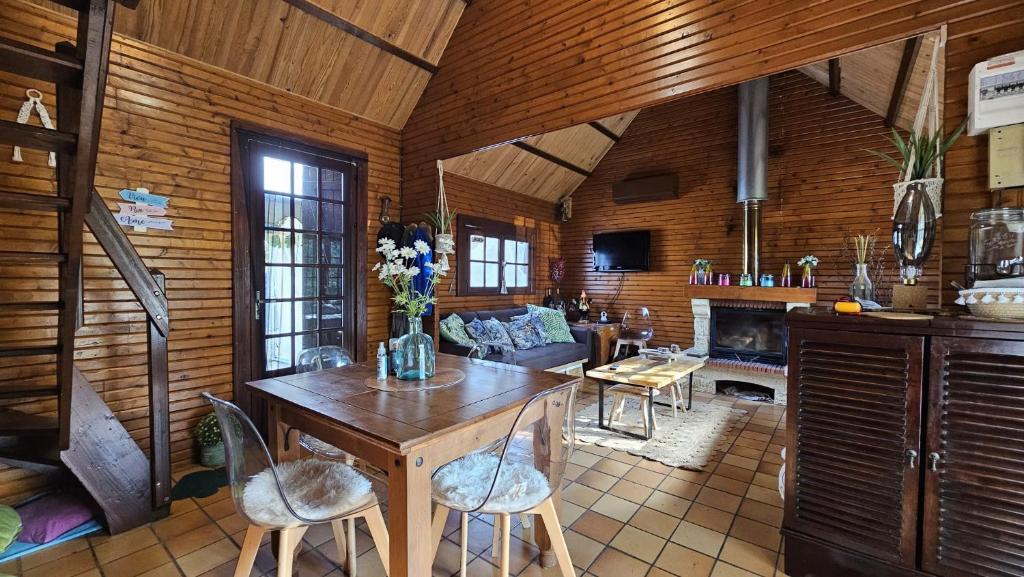 Posezení v ubytování Chalet de Béon