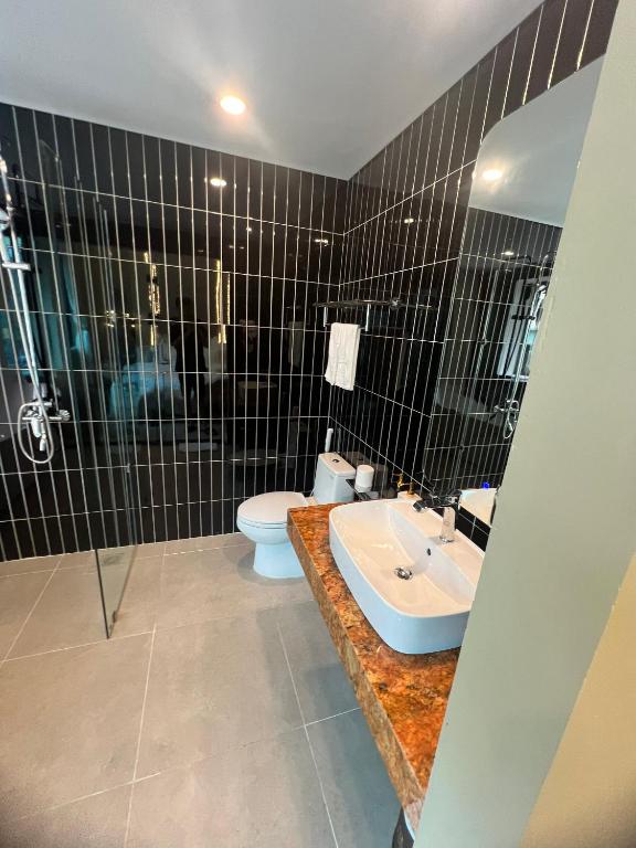 Koupelna v ubytování Lam Anh Hotel 6 Ngoại Giao Đoàn BT4-10