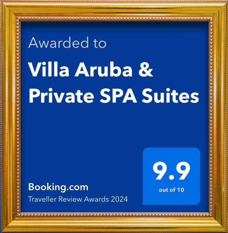 Certyfikat, podpis lub inny dokument wystawiony w obiekcie Villa Aruba & Private SPA Suites