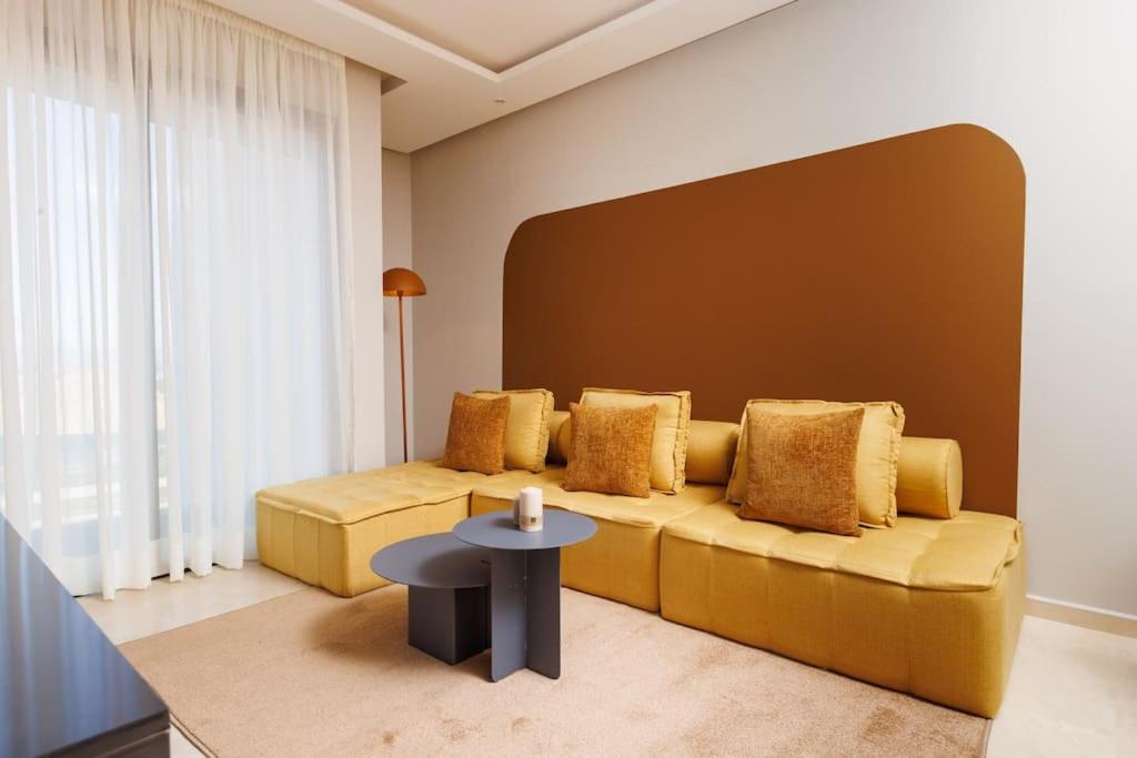 Posezení v ubytování Stylish 1BR flat in Hay Riad Central Rabat