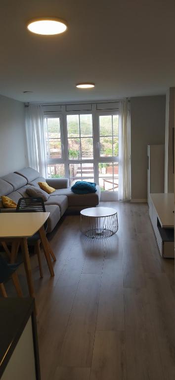 Ένα ή περισσότερα κρεβάτια σε δωμάτιο στο Apartamento camiño dos Faros