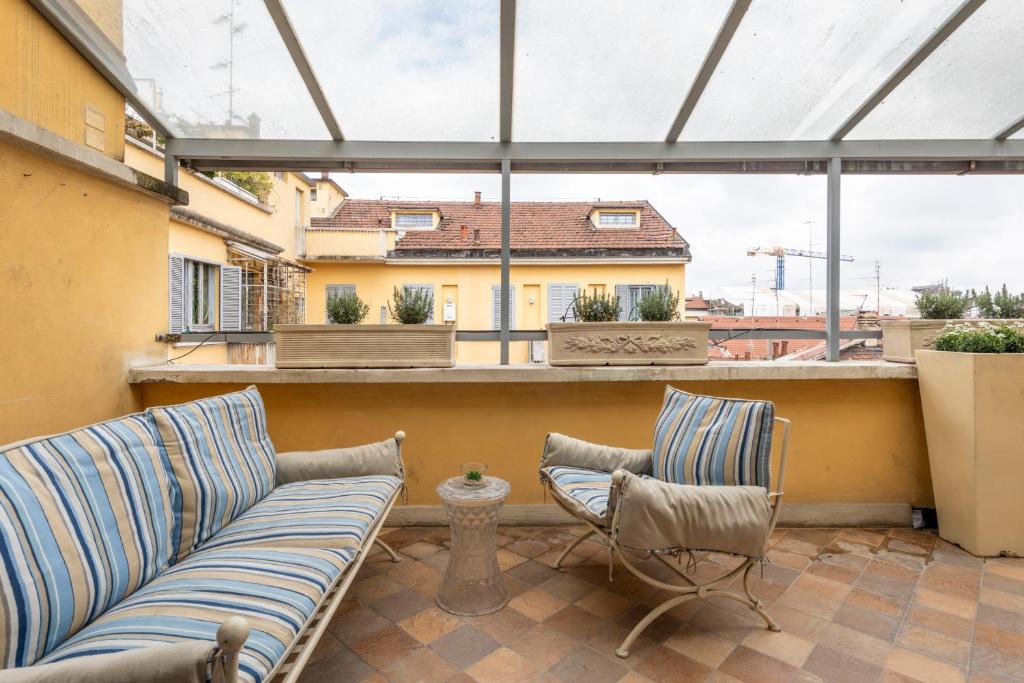 A balcony or terrace at Milan Royal Suites - Centro Cadorna
