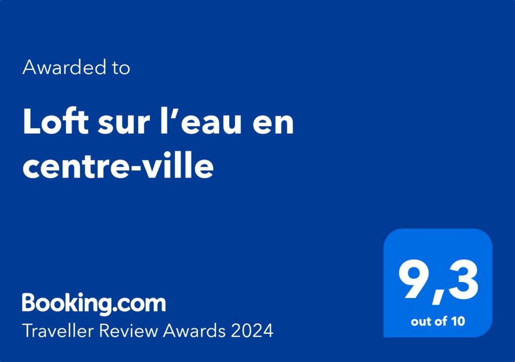 Certifikát, ocenenie alebo iný dokument vystavený v ubytovaní Loft sur l'eau en centre-ville de Compiègne