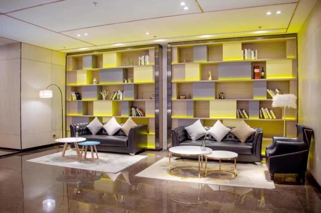 Posezení v ubytování Echarm Hotel Changchun Jiutai District Government Railway Station