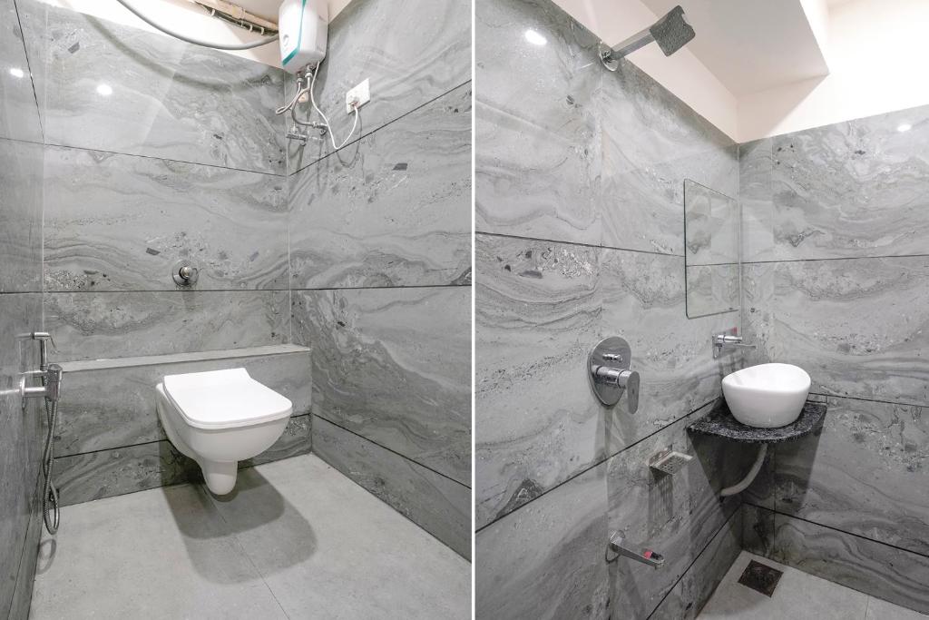Koupelna v ubytování FabHotel Namantra - Nr Apollo Circle Sardar Patel Ring Road