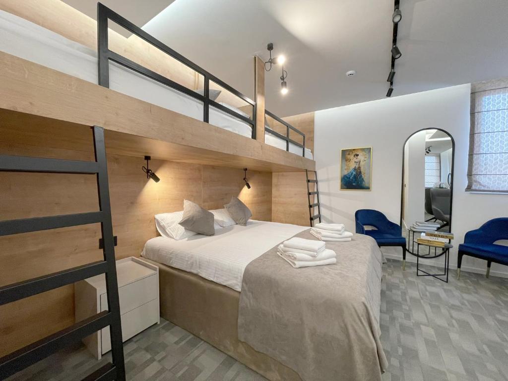Postel nebo postele na pokoji v ubytování Hotel NPL CODE