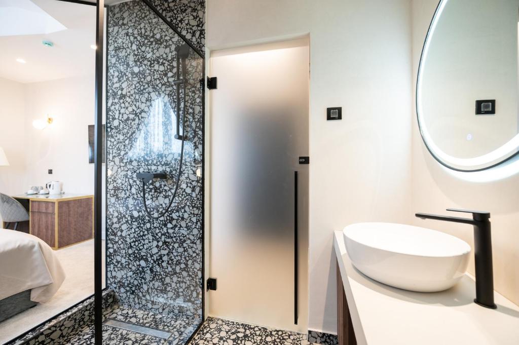 Koupelna v ubytování Boem Exclusive Rooms Skadarlija