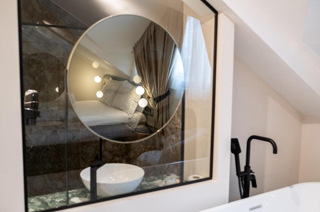 Koupelna v ubytování Boem Exclusive Rooms Skadarlija