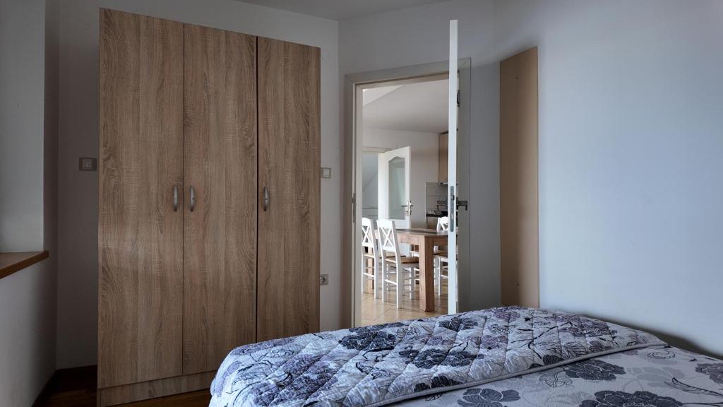 Cama o camas de una habitación en Vila Odmor na Dunavu