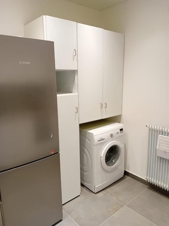 Kuchyň nebo kuchyňský kout v ubytování Apartment Oberprisch