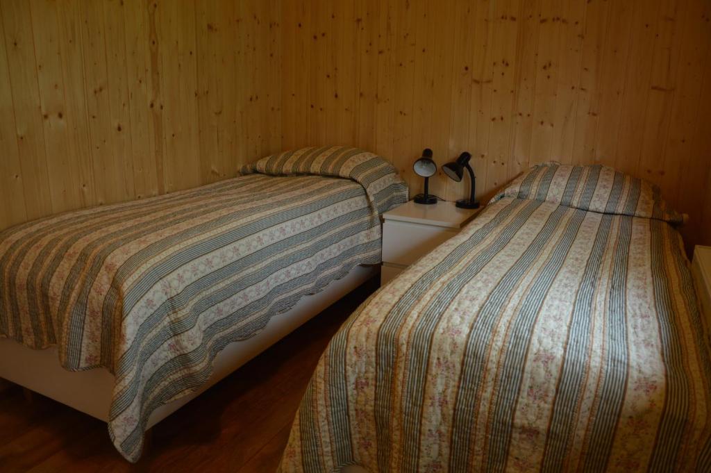 Postel nebo postele na pokoji v ubytování Gesthus Selfoss