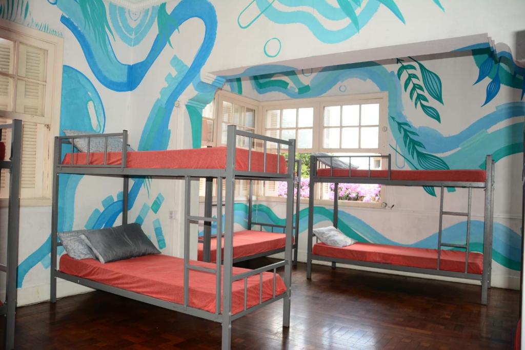 Postel nebo postele na pokoji v ubytování AKKUI HOSTEL